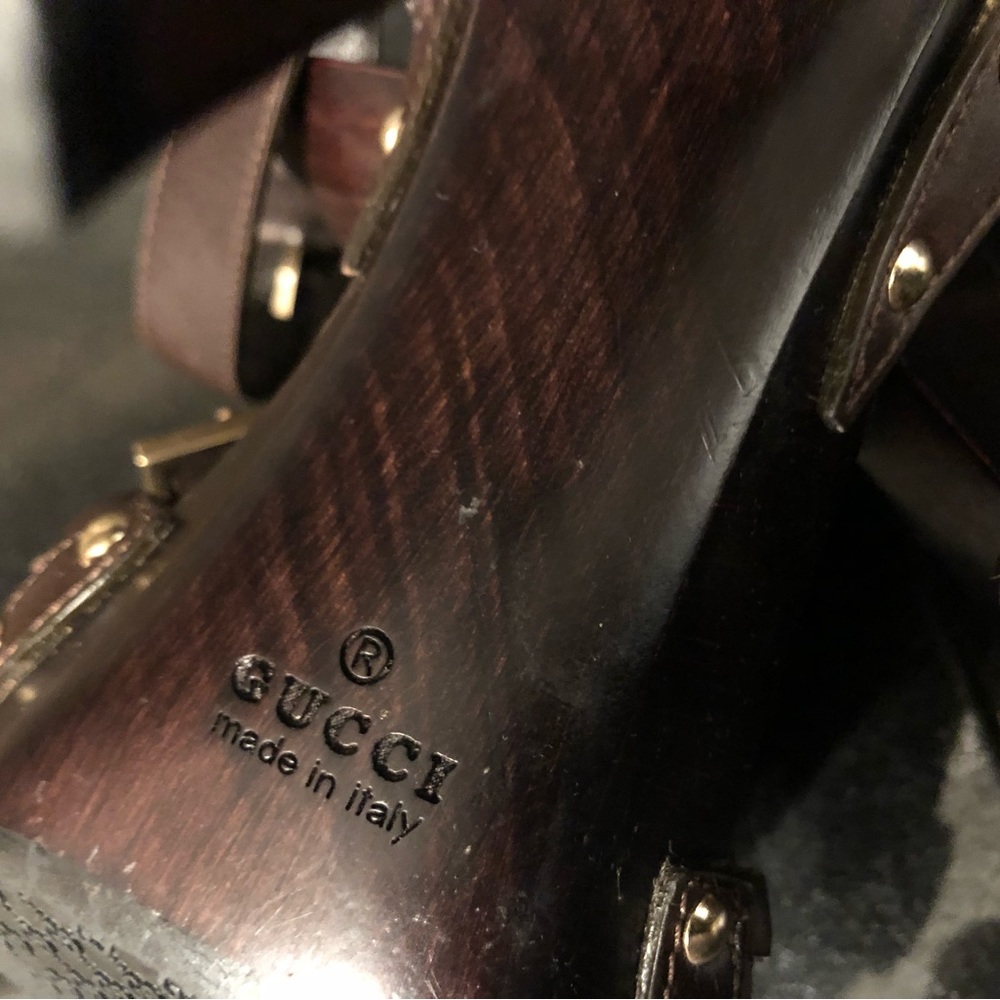 Gucci Braided Platform Sandals - image 5